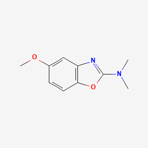 molecular formula C10H12N2O2 B8352461 2-(Dimethylamino)-5-methoxybenzoxazole 