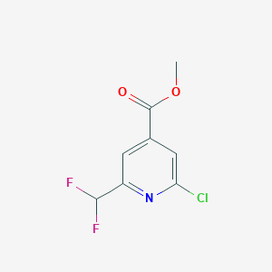 2-Chloro-6-difluoromethyl-isonicotinic acid methyl ester