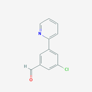3-Chloro-5-(pyridin-2-yl)benzaldehyde
