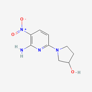 n-(6-Amino-5-nitropyridin-2-yl)-3-hydroxypyrrolidine