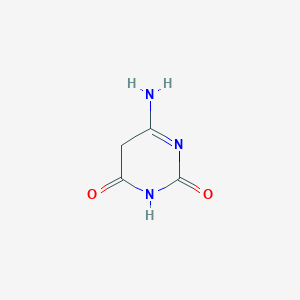 molecular formula C4H5N3O2 B083526 2,4(3H,5H)-嘧啶二酮，6-氨基-(9CI) CAS No. 14436-34-1