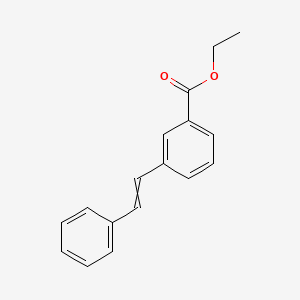 molecular formula C17H16O2 B8352721 Ethyl 3-(2-phenylethenyl)benzoate CAS No. 88741-07-5