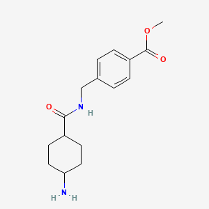 molecular formula C16H22N2O3 B8352757 Methyl 4-({[(cis-4-aminocyclohexyl)carbonyl]amino}methyl)benzoate 