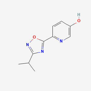 6-(3-Isopropyl-[1,2,4]oxadiazol-5-yl)-pyridin-3-ol