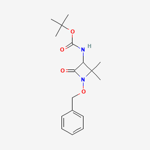 (+/-)-3-[(t-Butyloxycarbonyl)amino]-4,4-dimethyl-1-(phenylmethoxy)-2-azetidinone