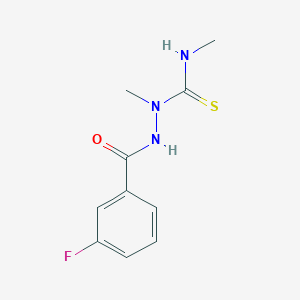 molecular formula C10H12FN3OS B8352984 2,4-Dimethyl-1-(3-fluorobenzoyl)thiosemicarbazide 