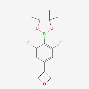 2-(2,6-Difluoro-4-(oxetan-3-yl)phenyl)-4,4,5,5-tetramethyl-1,3,2-dioxaborolane