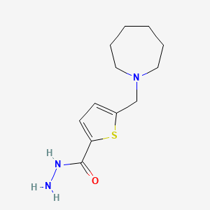 2-(hexahydro-1H-azepin-1-yl)methylthiophene-5-carboxylic acid hydrazide