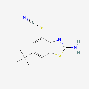6-Tert-butyl-4-thiocyanato-benzothiazol-2-yl-amine