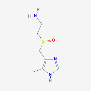 5-Methyl-4-(2-aminoethylsulphinyl)methylimidazole