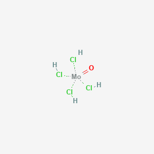 molecular formula Cl4H4MoO B083535 Molybdenum(VI) tetrachloride oxide CAS No. 13814-75-0