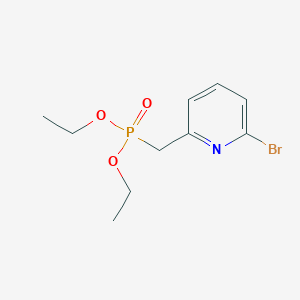 molecular formula C10H15BrNO3P B8353577 Diethyl (6-bromopyridin-2-yl)methylphosphonate 