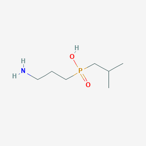 molecular formula C7H18NO2P B8353707 3-Aminopropyl(isobutyl)phosphinic acid 