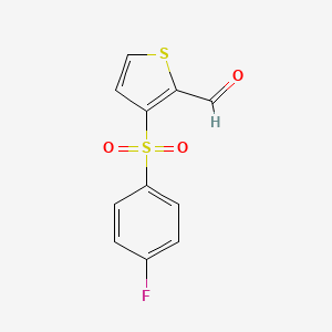 3-(4-Fluorobenzenesulfonyl)thiophene-2-carbaldehyde