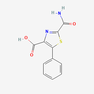 2-Carbamoyl-5-phenyl-1,3-thiazole-4-carboxylic acid