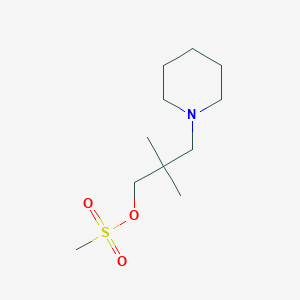 Methanesulfonic acid 2,2-dimethyl-3-piperidin-1-yl-propyl ester