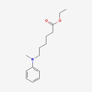 molecular formula C15H23NO2 B8353897 ethyl 6-(N-methylanilino)hexanoate 