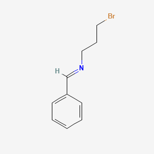 molecular formula C10H12BrN B8354010 N-Benzylidene-3-bromopropane-1-amine 