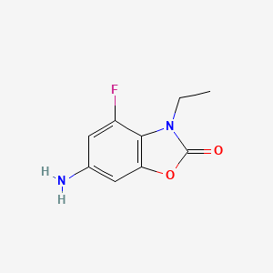 6-amino-3-ethyl-4-fluoro-1,3-benzoxazol-2(3H)-one