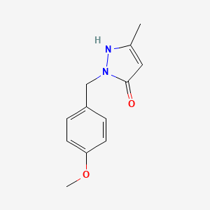 2-(4-methoxybenzyl)-5-methyl-2H-pyrazol-3-ol