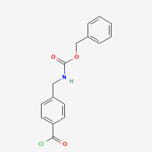 molecular formula C16H14ClNO3 B8354164 Benzyl {[4-(chlorocarbonyl)phenyl]methyl}carbamate CAS No. 66891-86-9