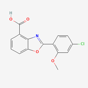 2-(4-Chloro-2-methoxyphenyl)benzoxazole-4-carboxylic acid