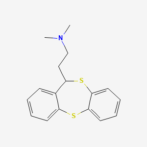 molecular formula C17H19NS2 B8354195 11-(2-Dimethylaminoethyl)-11H-dibenzo(b,e)-1,4-dithiepin 