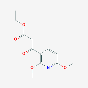 Ethyl 3-(2,6-dimethoxypyridin-3-yl)-3-oxopropanoate