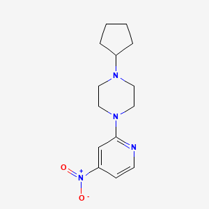 1-Cyclopentyl-4-(4-nitro-pyridin-2-yl)-piperazine
