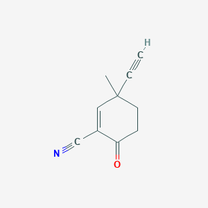 3-Ethynyl-3-methyl-6-oxocyclohex-1-enecarbonitrile