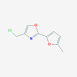 4-Chloromethyl-2-(5-methyl-2-furyl)oxazole