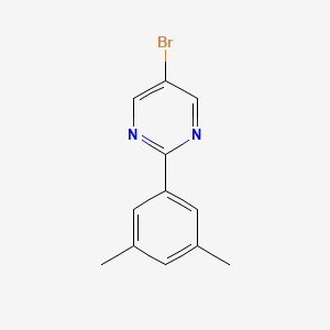 molecular formula C12H11BrN2 B8354862 5-Bromo-2-(3,5-dimethylphenyl)pyrimidine 