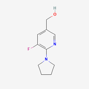 (5-Fluoro-6-(pyrrolidin-1-yl)pyridin-3-yl)methanol