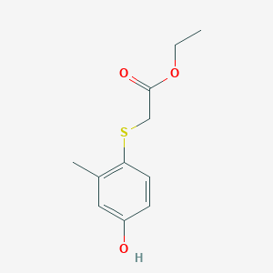 (4-Hydroxy-2-methyl-phenylsulfanyl)-acetic acid ethyl ester