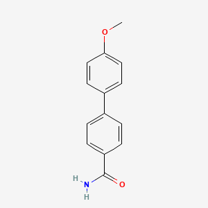 molecular formula C14H13NO2 B8355088 4'-Methoxybiphenyl-4-carboxamide 