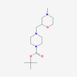 molecular formula C15H29N3O3 B8355096 Tert-butyl 4-(4-methylmorpholin-2-ylmethyl)piperazine-1-carboxylate 