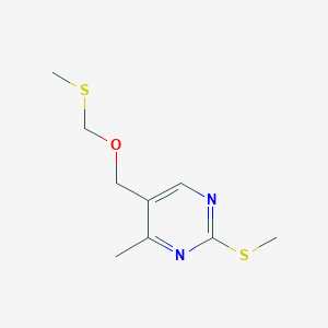4-Methyl-2-(methylsulfanyl)-5-{[(methylsulfanyl)methoxy]methyl}pyrimidine