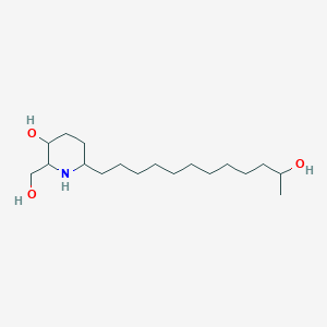 6-(11-Hydroxydodecyl)-2-(hydroxymethyl)piperidin-3-ol