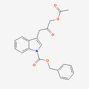 3-[1-(Benzyloxycarbonyl)indol-3-yl]-2-oxopropyl Acetate