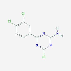 2-Amino-4-chloro-6-(3,4-dichlorophenyl)-s-triazine