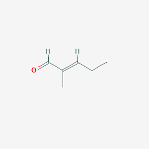 molecular formula C6H10O B083557 2-甲基-2-戊烯醛 CAS No. 14250-96-5