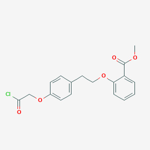 molecular formula C18H17ClO5 B8355860 Methyl 2-{2-[4-(2-chloro-2-oxoethoxy)phenyl]ethoxy}benzoate CAS No. 637359-16-1