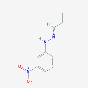 molecular formula C9H11N3O2 B8356126 Propionaldehyde 3-nitrophenylhydrazone 