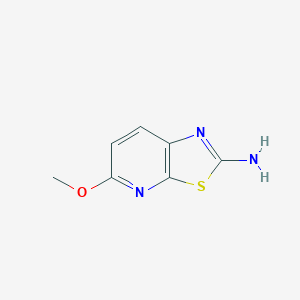 molecular formula C7H7N3OS B083562 5-Methoxy-[1,3]thiazolo[5,4-b]pyridin-2-amine CAS No. 13797-77-8