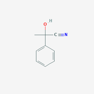 molecular formula C9H9NO B8356227 2-Hydroxy-2-phenylpropanenitrile 
