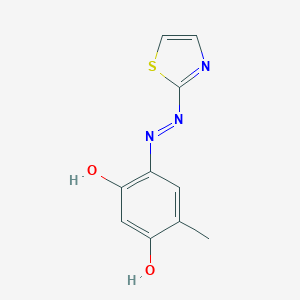 molecular formula C10H9N3O2S B083567 6-Methyl-4-(2-thiazolylazo)-resorcinol CAS No. 14383-24-5