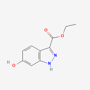 molecular formula C10H10N2O3 B8357014 Ethyl6-hydroxyindazole-3-carboxylate 