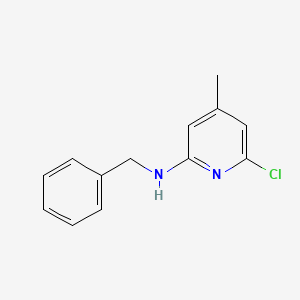 molecular formula C13H13ClN2 B8357090 N-benzyl-6-chloro-4-methylpyridin-2-amine 