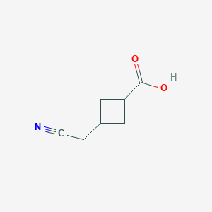 3-(Cyanomethyl)cyclobutane-1-carboxylic acid