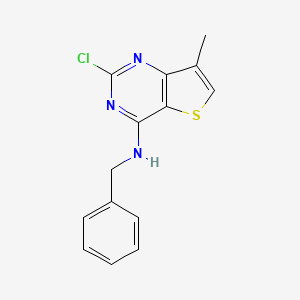 4-Benzylamino-2-chloro-7-methylthieno[3,2-d]pyrimidine
